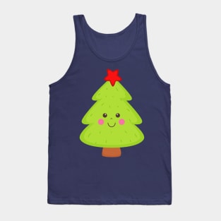 Cute Christmas Tree Boys Girls Men Women Tank Top